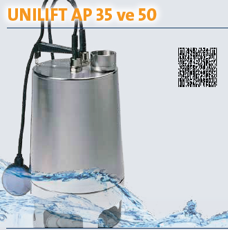 Grundfos Unlift AP-35 ve AP-50 Atık Su Drenaj Grubu