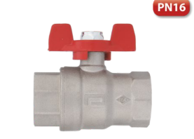 PN16 Kelebek Volanlı Küresel Vana Dişi Dişi Tam Geçişli