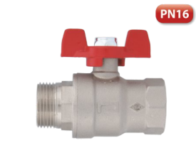 PN16 Kelebek Volanlı Küresel Vana Dişi Erkek Tam Geçişli