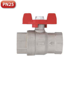 PN25 Kelebek Volanlı Küresel Vana Dişi Dişi Tam Geçişli