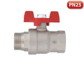 PN25 Kelebek Volanlı Küresel Vana Dişi Erkek Tam Geçişli