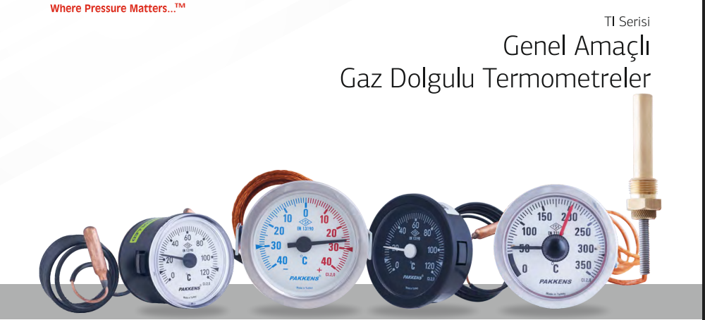 Genel Amaçlı Gaz Doldurmalı Termometreler